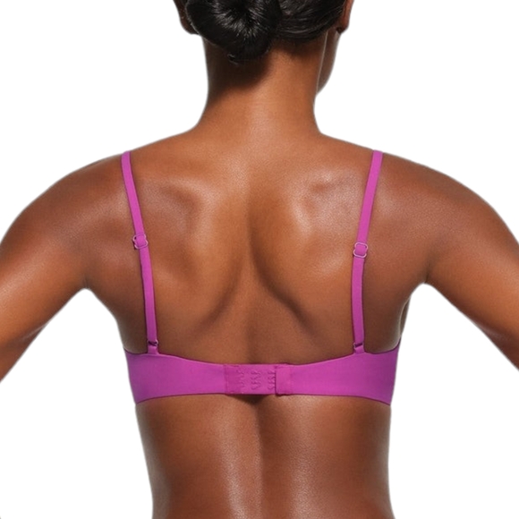 Skims 44D Fits Everybody Lace Unlined Scoop Bra Lollipop Purple - Picture 4 of 7